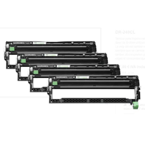 BROTHER DR-248CL DRUM NERO CIANO MAGENTA E GIALLO PER HL-L3220 HL-L3240 DCP-L3560 MFC-L3740 MFC-L3760 HL-L8230 MFC-L8340 HL-L8240 MFC-L8390 30.000 PAGINE